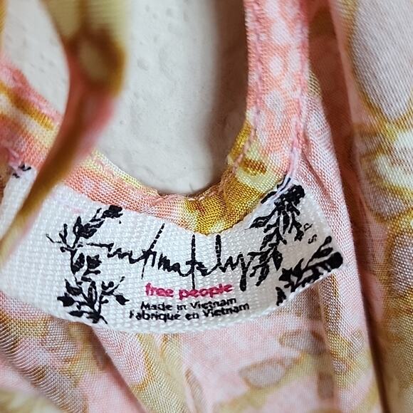 Free People Remind Me Floral Maxi Ruffle Small Dress - Picture 4 of 8